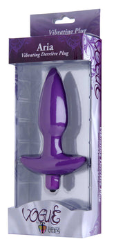 Aria Medium Silicone Vibrating Anal Plug with Flared Base Butt Plugs - Vibrating